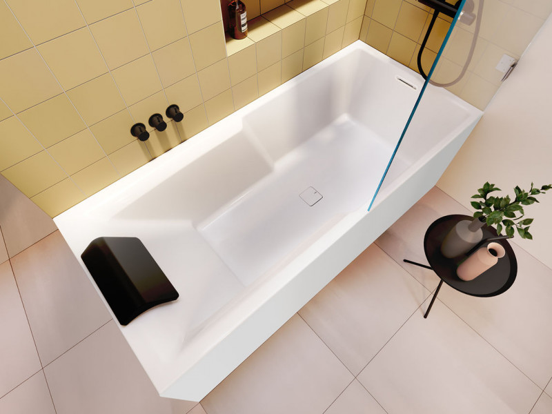 Riho Still Shower Plug&Play wanna prostokątna lewa 180x80 ze zintegrowaną obudową biały BD18005