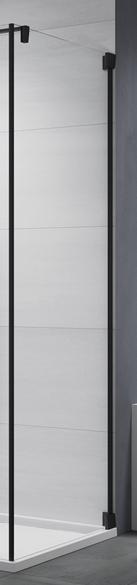 Sanswiss Cadura Black Line CAT3 ścianka boczna 110 cm czarny mat przeźroczyste CAT31100607