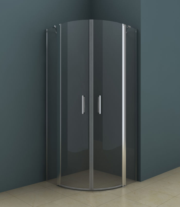 Riho Novik Z309 kabina półokrągła 90x90 cm drzwi wahadłowe chrom przeźroczyste GZ9090090