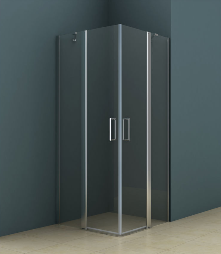 Riho Novik Z207 kabina kwadratowa 90x90 cm drzwi wahadłowe chrom przeźroczyste GZ3090090