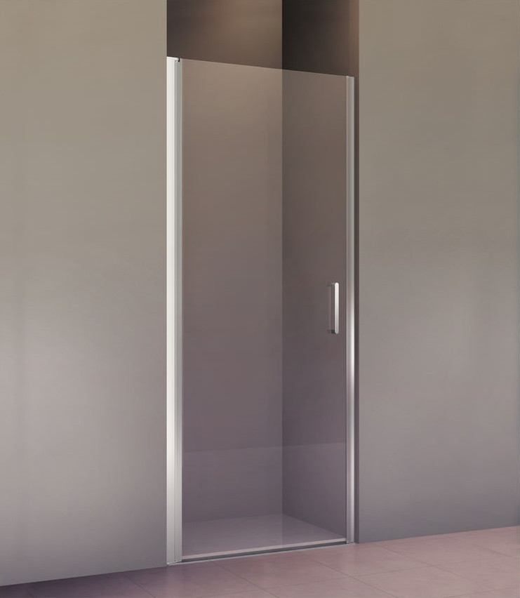 Riho Novik Z101 drzwi do wnęki otwierane 80 cm L/P chrom przeźroczyste GZ1080000