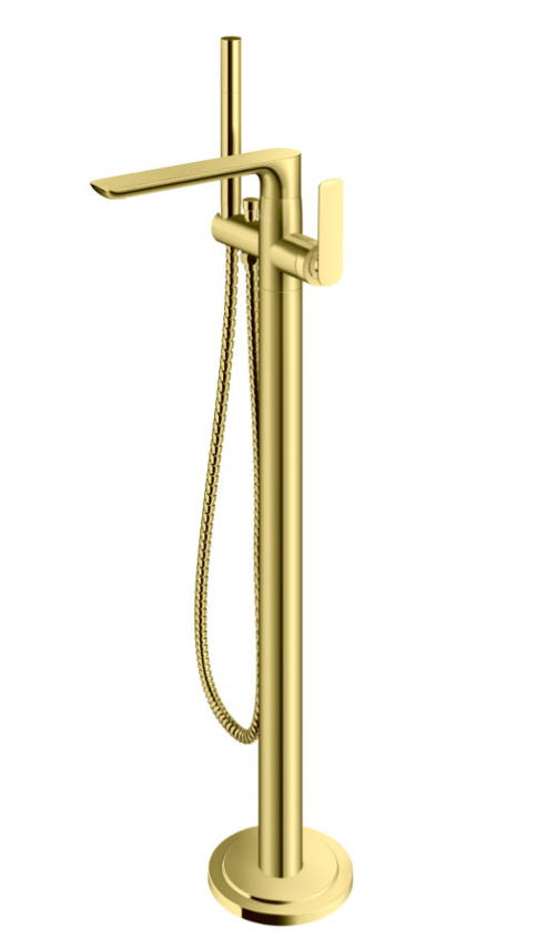 Kohlman Experience Gold bateria wannowa podłogowa wolnostojąca złoty połysk QF1165EGD