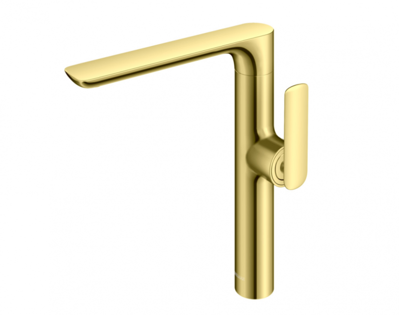 Kohlman Experience Gold bateria umywalkowa wysoka zloty połysk QB175EGD