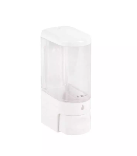 Stella dozownik do mydła w płynie 0,25L / wiszący biały połysk 17.201-W