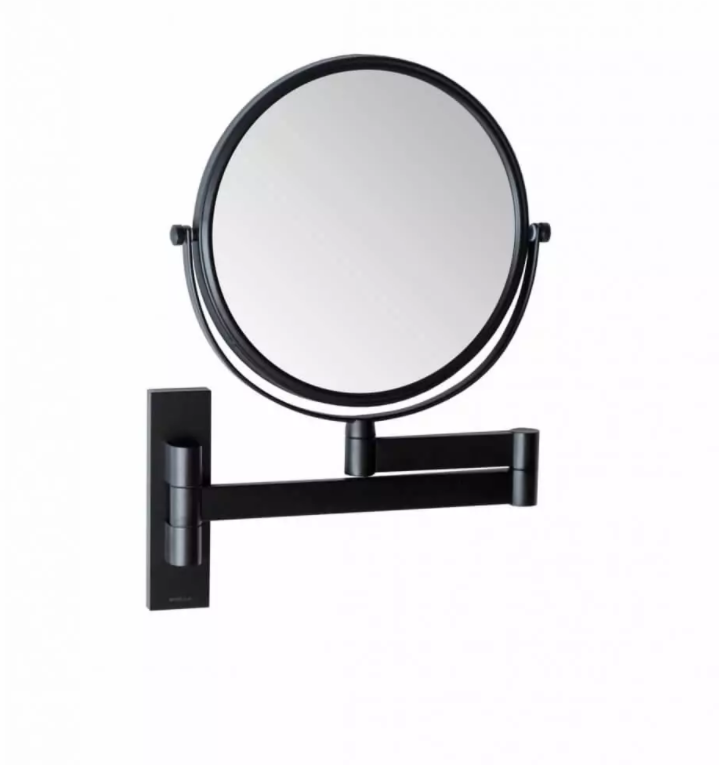 Stella lusterko kosmetyczne powiększające 3X ruchome czarny mat 2201330B