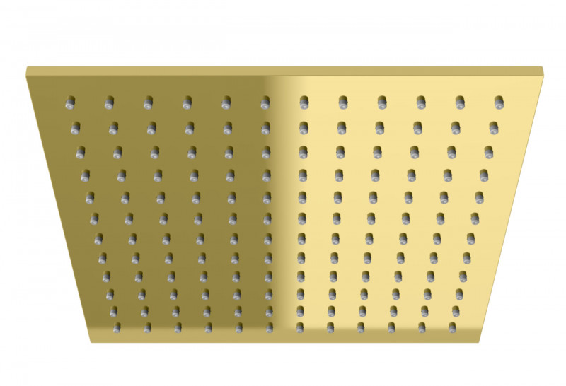 Kohlman Experience Gold Q30 deszczownica kwadratowa 30x30 mosiądz złoty połysk Q30EGD