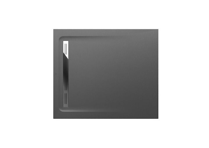 Roca Aquos brodzik prostokątny 100x90 ze zintegrowanym odpływem konglomerat szary łupek AP6013E838401200