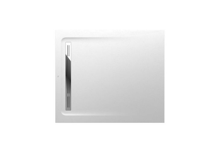 Roca Aquos brodzik prostokątny 100x90 ze zintegrowanym odpływem konglomerat biały AP6013E838401100