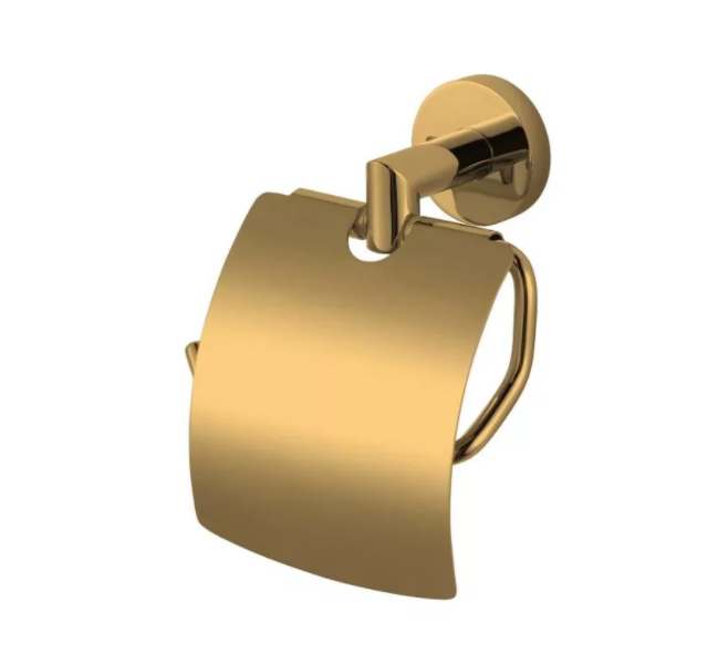 Stella Classic Black uchwyt do papieru z osłonką złoty połysk 07440G