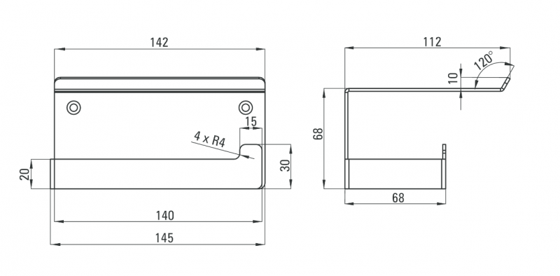 Deante Mokko Nero uchwyt na papier toaletowy z półką czarny ADM_N221