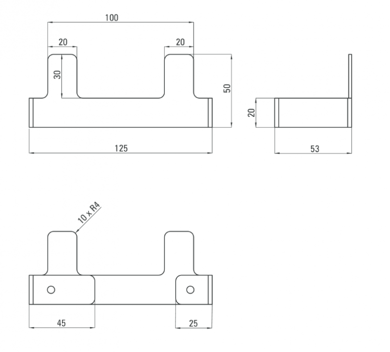 Deante Mokko Nero haczyk podwójny czarny ADM_N121