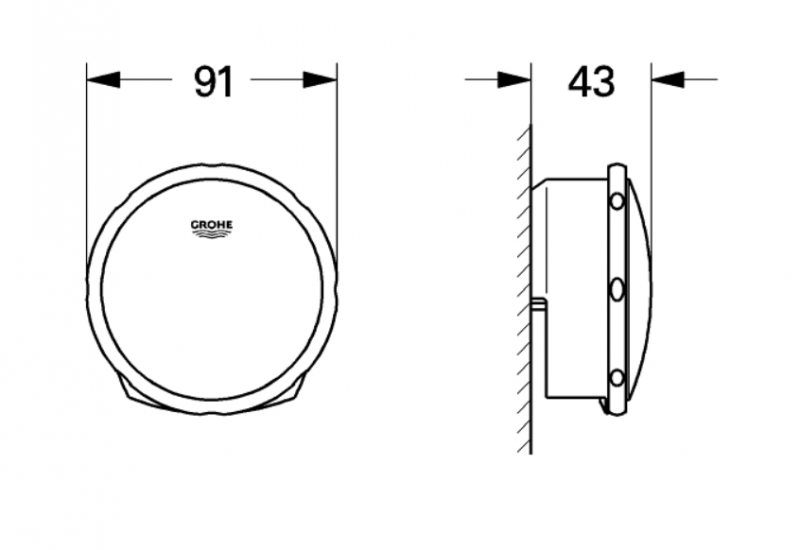 Grohe Talentofill zestaw napełniający do montażu gotowego grafit szczotkowany brushed hard graphite 19952AL0
