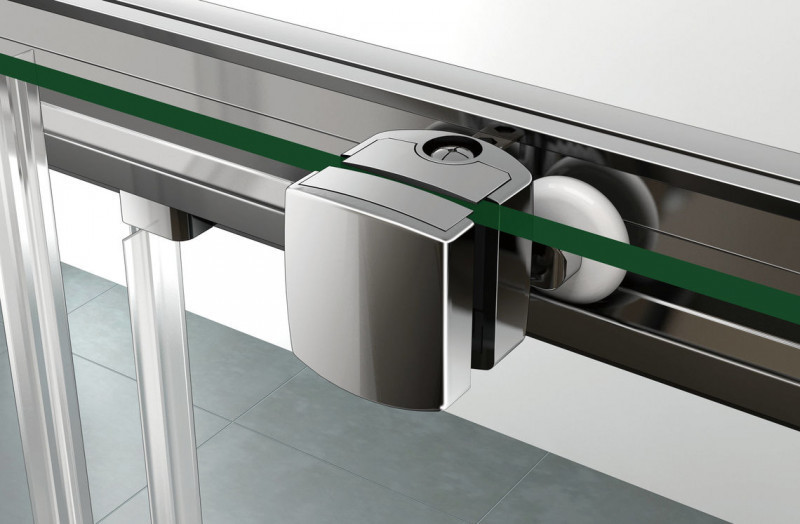 Riho HAMAR 2.0 R207 kabina kwadratowa 90x90 cm drzwi przesuwne chrom przeźroczyste GR94200