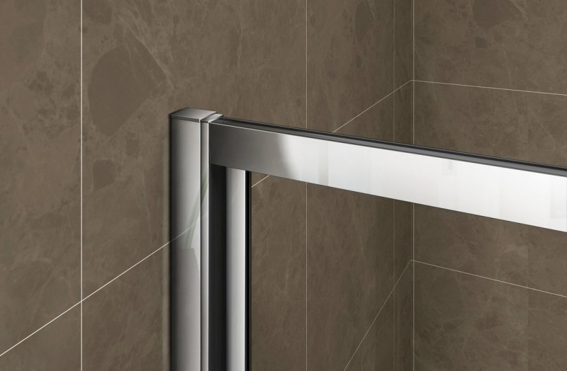 Riho HAMAR 2.0 R309 kabina półokrągła 80x80 cm drzwi przesuwne chrom przeźroczyste GR12200