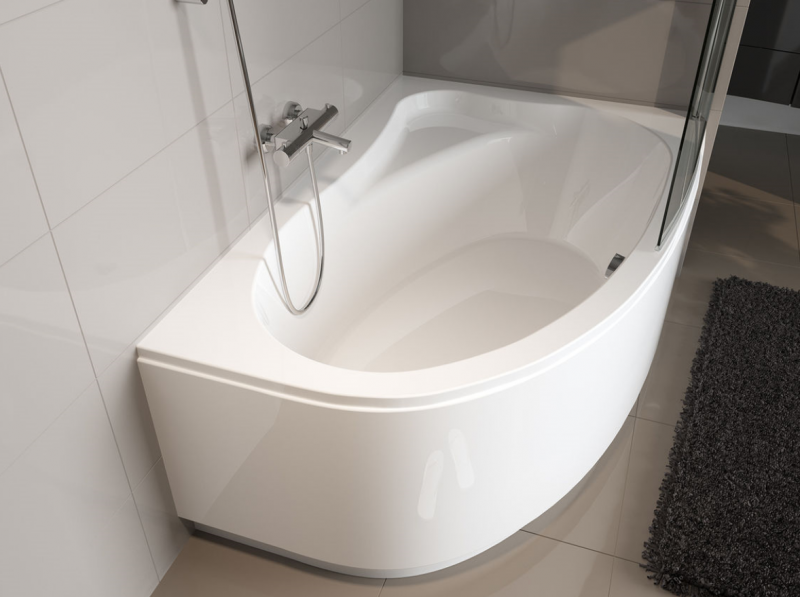 Riho Aryl wanna asymetrycza 170x110 lewa biały BA64