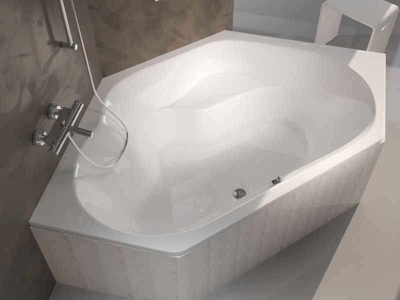 Riho Winnipeg wanna narożna 145x145 biały połysk BA48