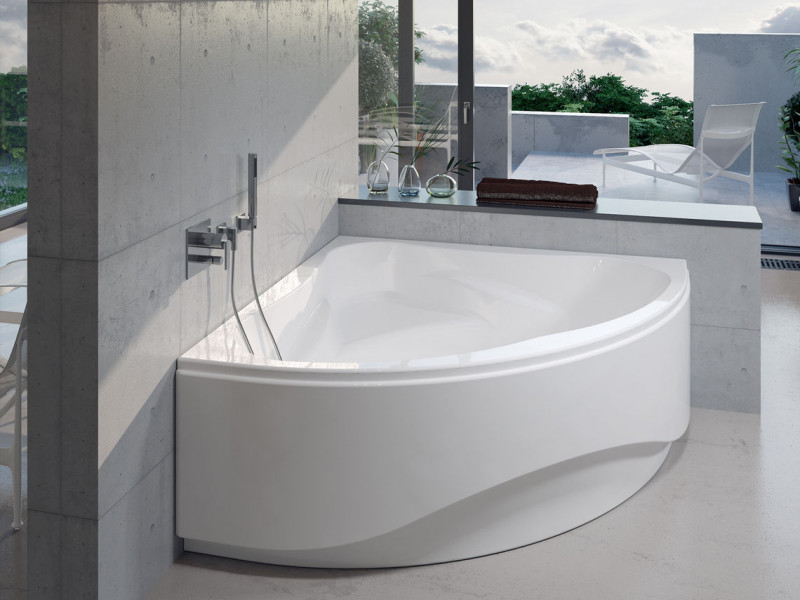 Riho Neo wanna narożna 140x140 biały połysk BC34