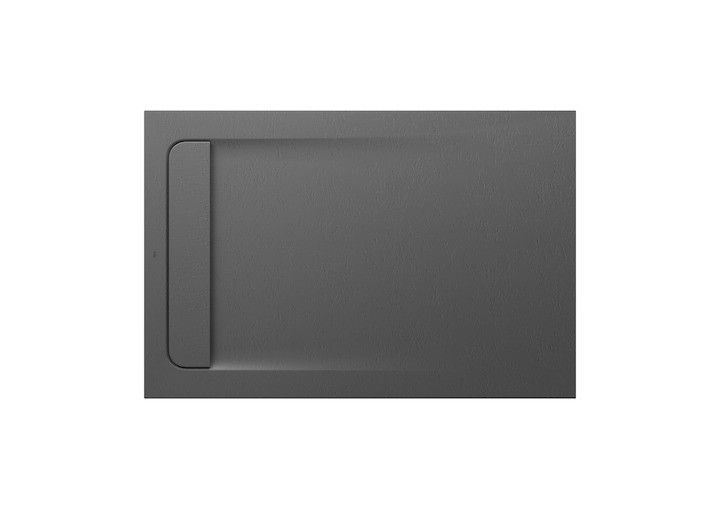 Roca Aquos brodzik prostokątny 120x90 ze zintegrowanym odpływem konglomerat szary łupek AP6014B038401200