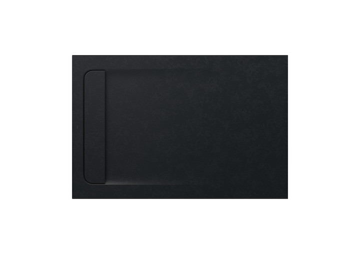 Roca Aquos brodzik prostokątny 120x80 ze zintegrowanym odpływem konglomerat czarny AP6014B032001400