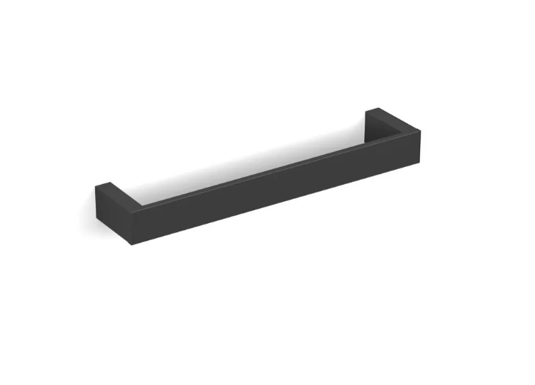 Stella Kobe wieszak reling prosty 30 cm czarny matowy 10.112-B