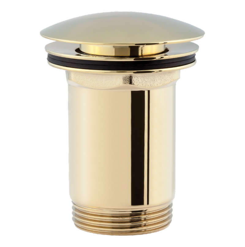 Omnires korek klik-klak do umywalki bez przelewu złoty A716GL