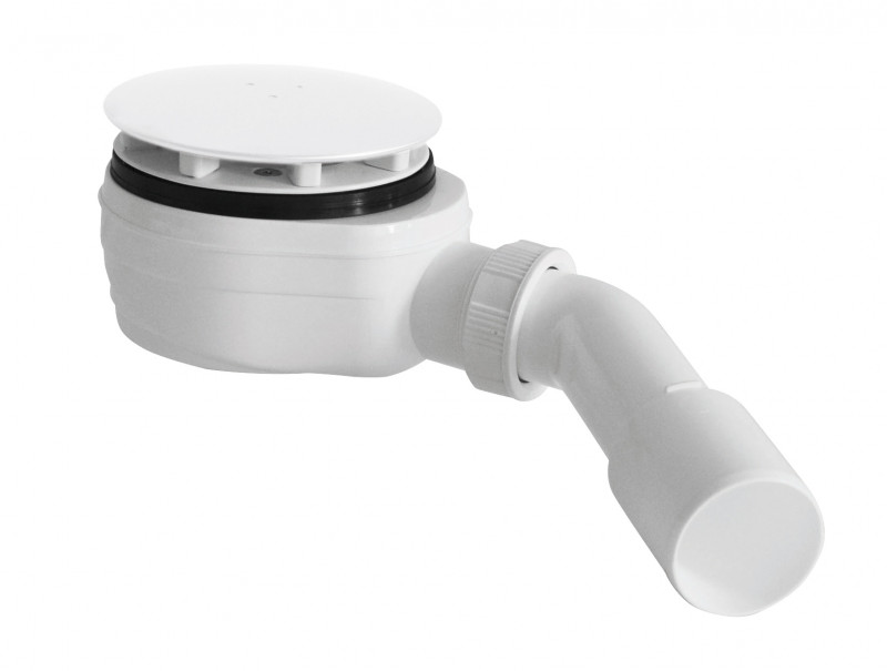 Radaway R580 White syfon brodzikowy 90 z podwyższonym przepływem biały niski 5,8 cm