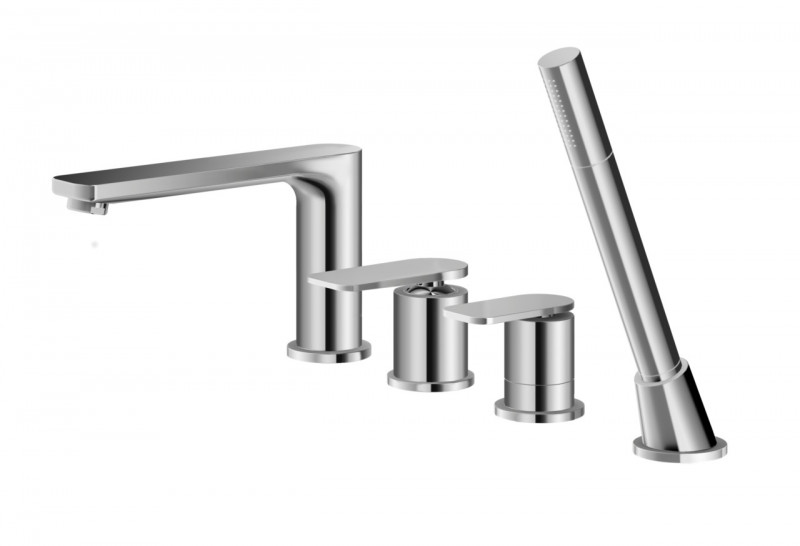 Kohlman Wexpo bateria wannowa 4-otworowa chrom QB244W