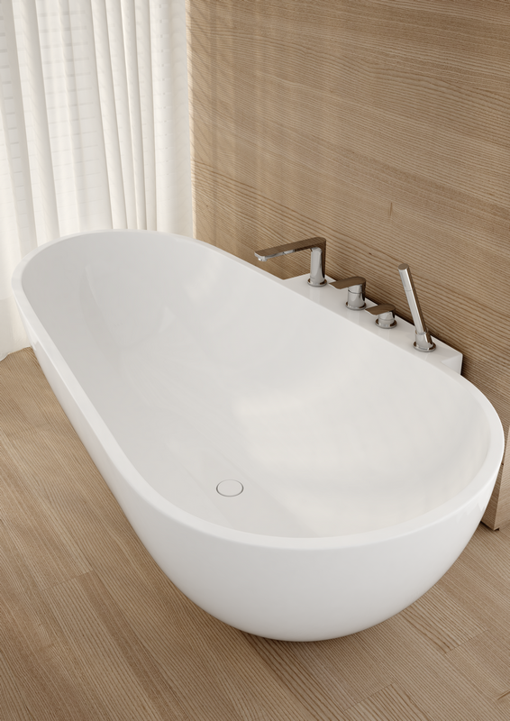 Kohlman Texen bateria wannowa 4-otworowa chrom QB244T