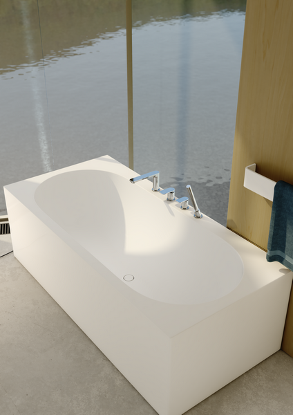 Kohlman Wexpo bateria wannowa 4-otworowa chrom QB244W