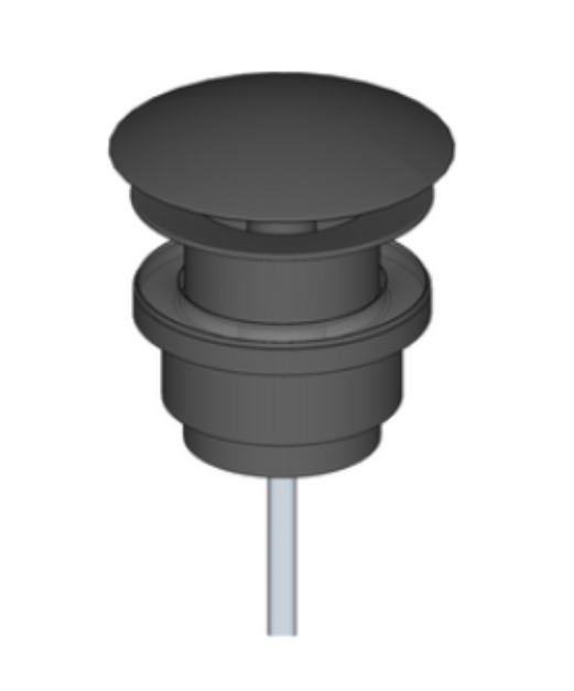 Riho Livit korek umywalkowy klik-klak czarny mat F93007