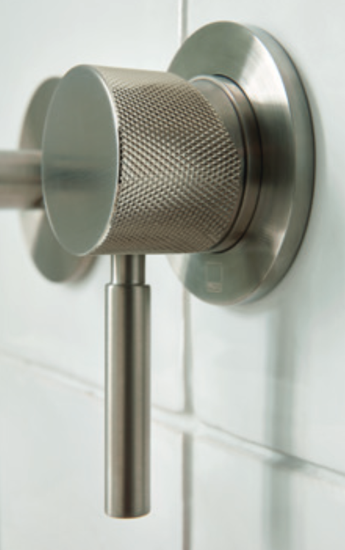 Vado Knurled Accents bateria umywalkowa podtynkowa nikiel szczotkowany IND-ORI209SA-BRNK