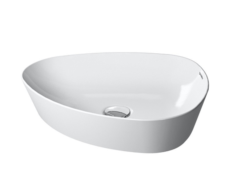 Duravit Cape Cod umywalka stojąca na blacie bez otworu na baterię 50cm biały+ biały matowa 2339503200