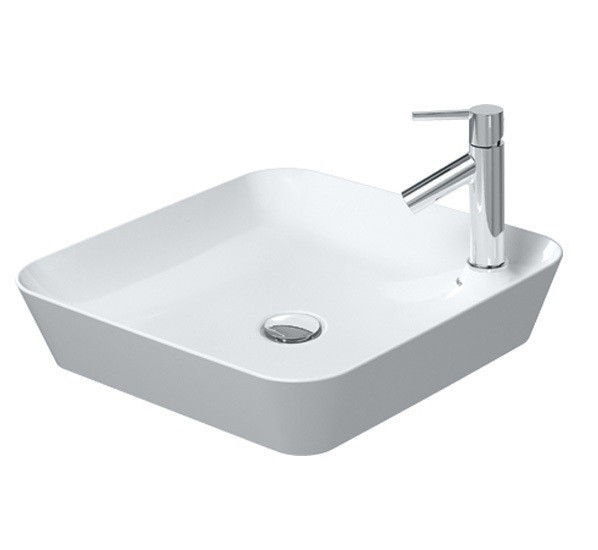 Duravit Cape Cod umywalka stojąca na blacie z otworem na baterię 46 cm biały mat 2340463200