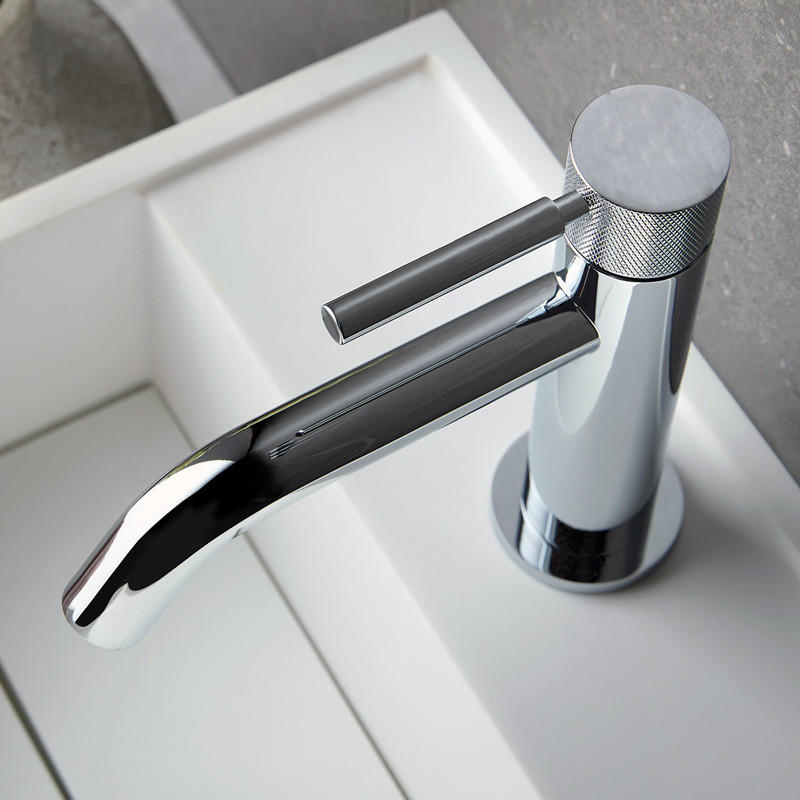 Vado Knurled Accents bateria umywalkowa bez korka chrom połysk ORI-200/SB-CPK