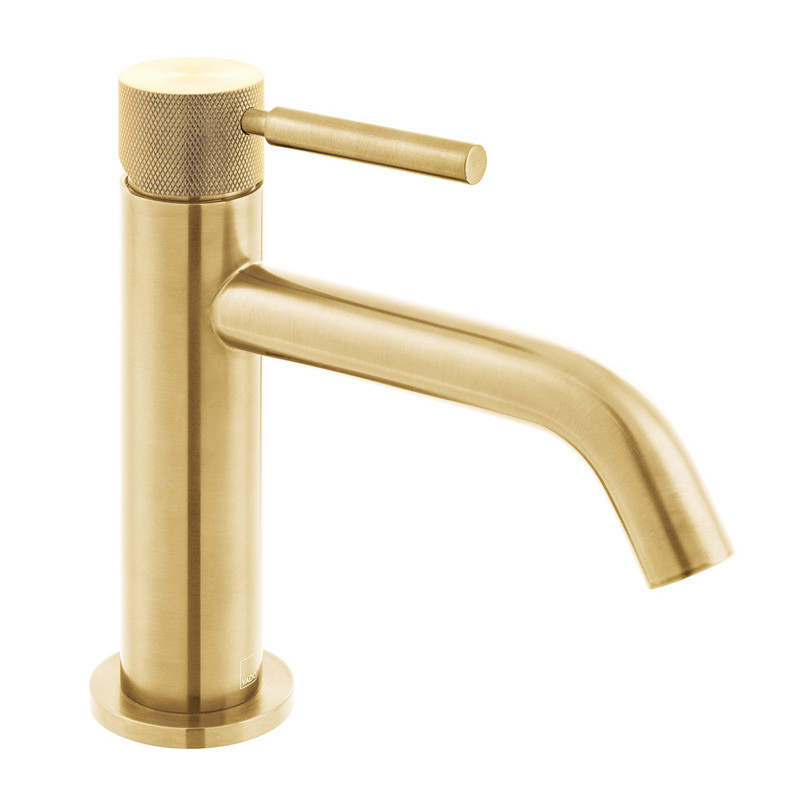 Vado Knurled Accents bateria umywalkowa bez korka złoto szczotkowane IND-ORI200/SB-BRGK