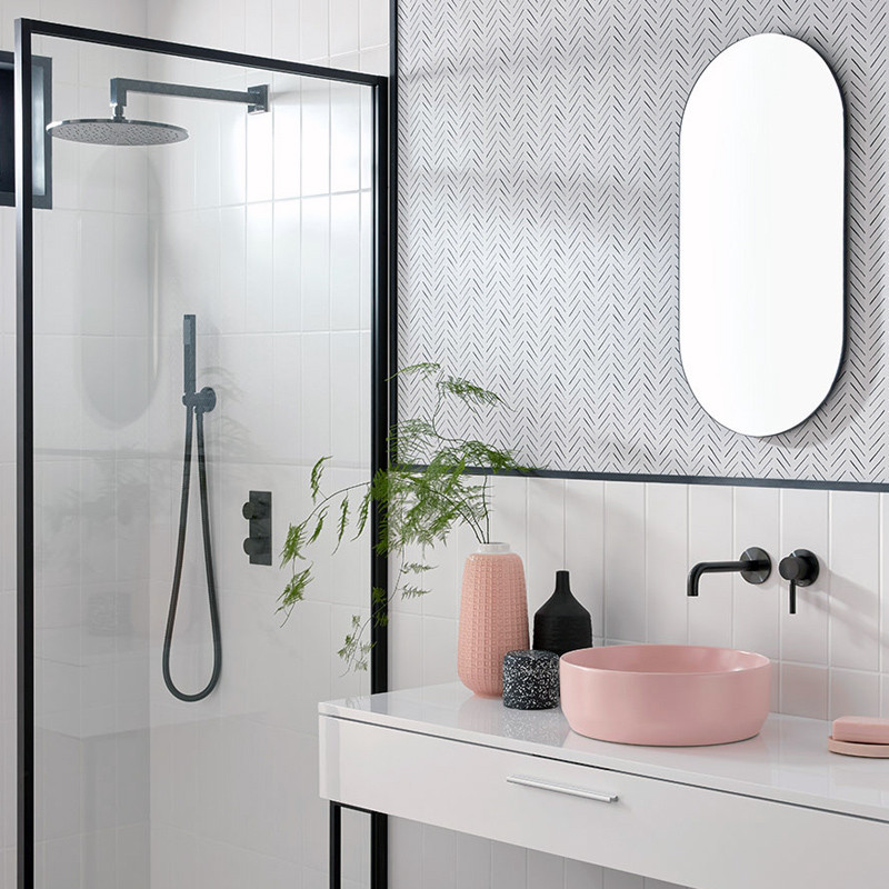 Vado Knurled Accents termostatyczna bateria podtynkowa 2-drożna czarny szczotkowany IND-T148/2-BLKK