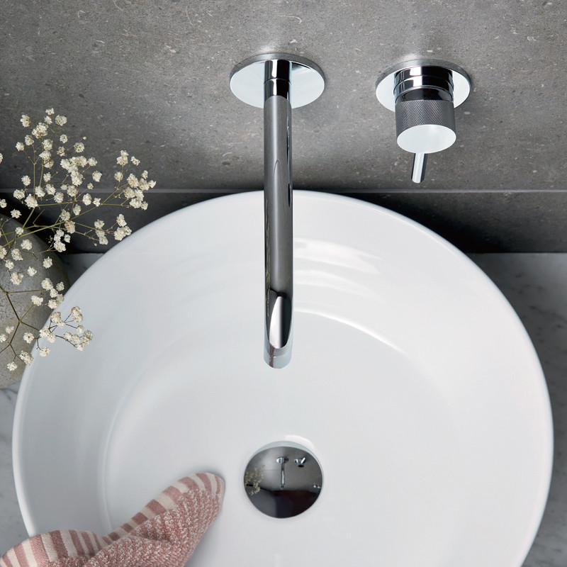 Vado Knurled Accents bateria umywalkowa podtynkowa chrom połysk ORI-209S/A-CPK