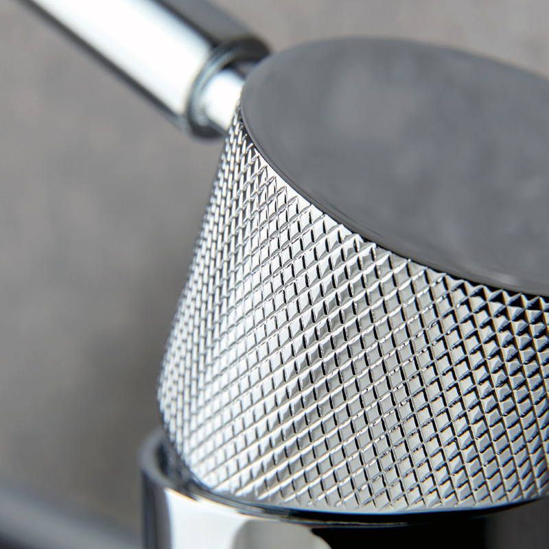Vado Knurled Accents bateria umywalkowa z korkiem klik-klak chrom połysk ORI-200/CC-CPK