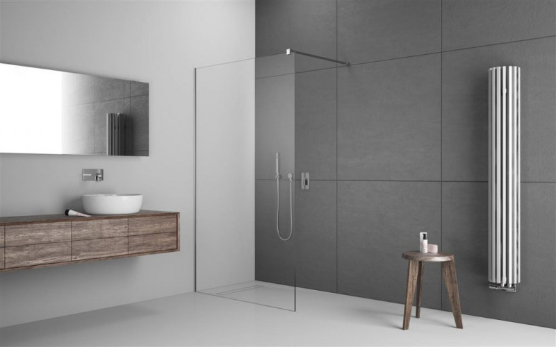 Radaway Modo X II na miarę kabina typu Walk-In na wymiar od 30 do 100 cm max. wys.250 cm chrom przeźroczyste Easy Clean 389404-01-01