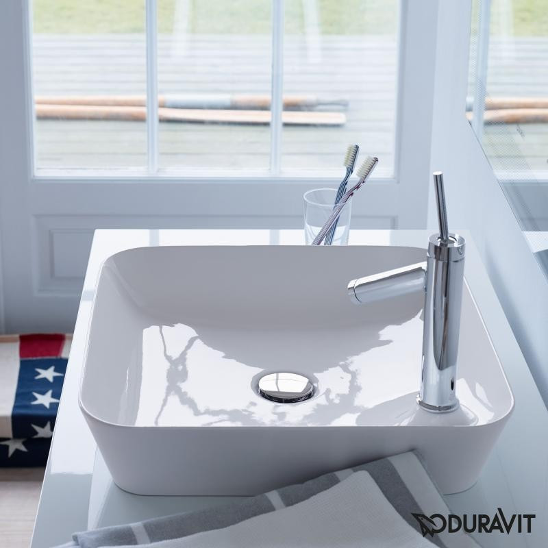 Duravit Cape Cod umywalka stojąca na blacie z otworem na baterię 46 cm biały mat 2340463200
