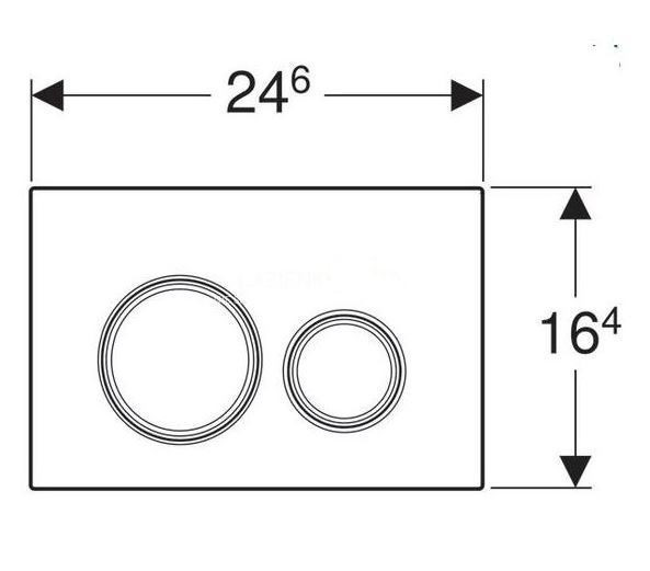 Geberit Sigma 21 przycisk do stelaża imitacja betonu/chrom 115.884.JV.1