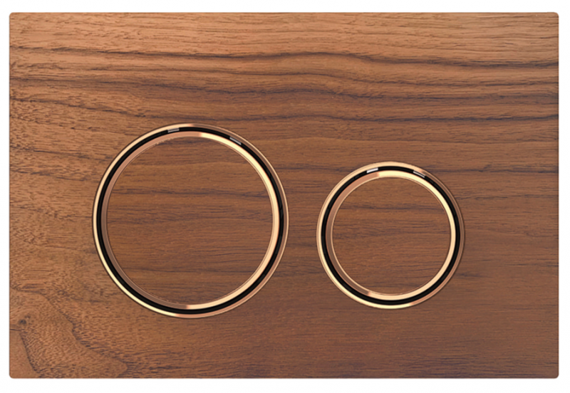 Geberit Sigma 21 przycisk do stelaża amerykański orzech włoski/czerwone złoto 115.650.JX.1
