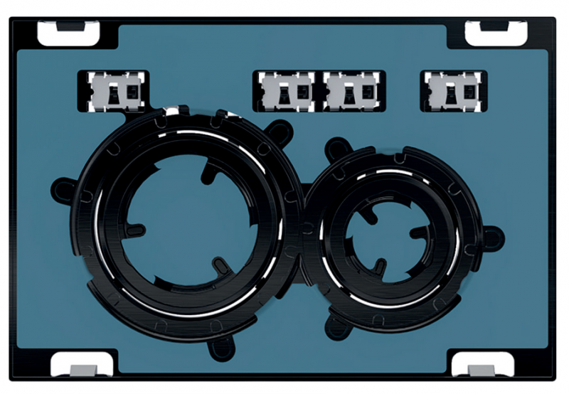 Geberit Sigma 21 przycisk do stelaża uniwersalny do wypełnienia/czarny chrom 115.651.00.1