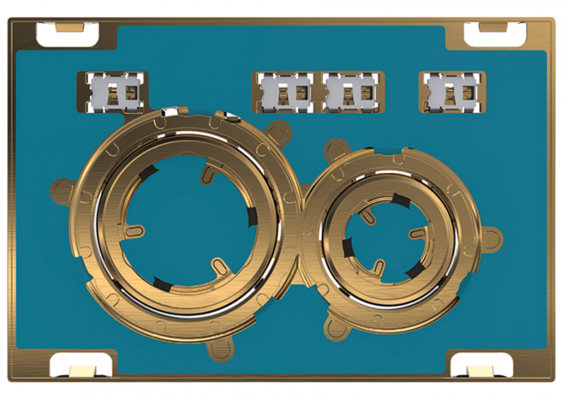 Geberit Sigma 21 przycisk do stelaża uniwersalny do wypełnienia/mosiądz 115.652.00.1