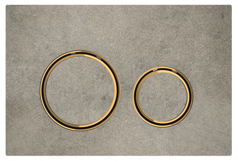 Geberit Sigma 21 przycisk do stelaża imitacja betonu/mosiądz 115.652.JV.1