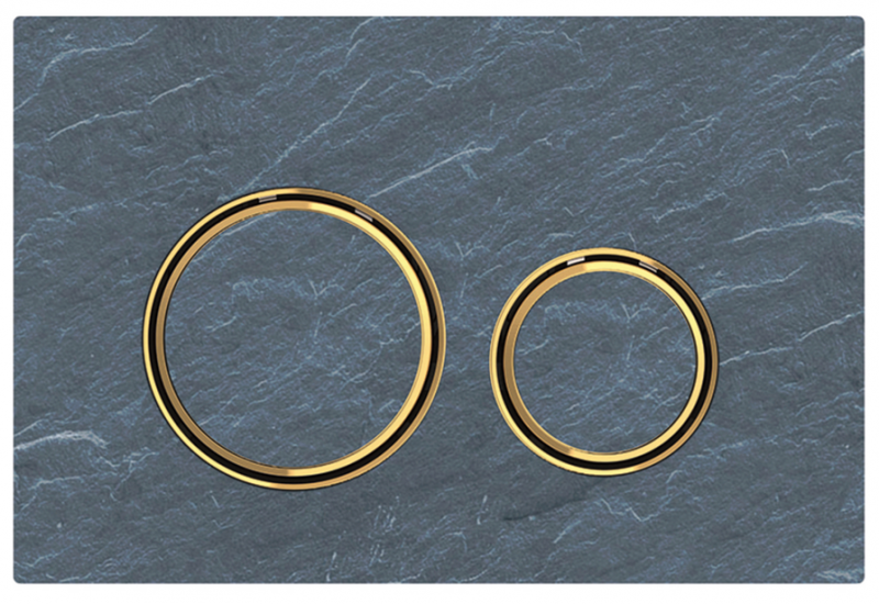 Geberit Sigma 21 przycisk do stelaża łupek mustang/mosiądz 115.652.JM.1