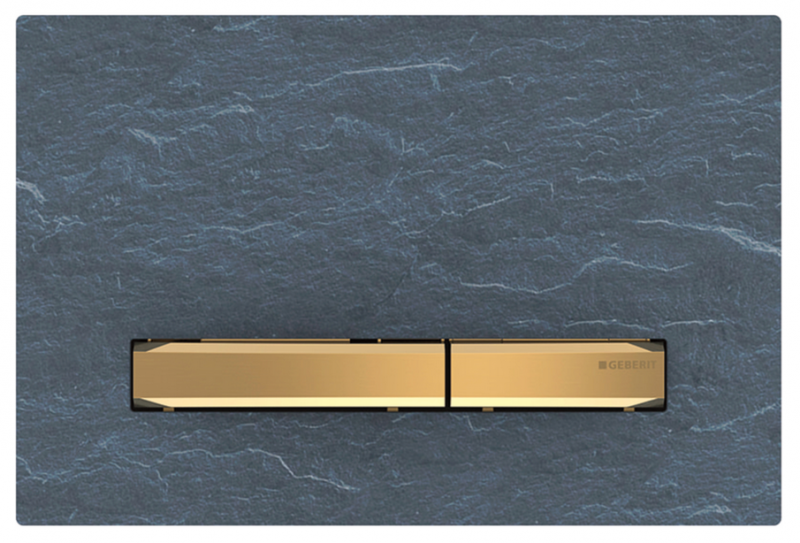 Geberit Sigma 50 NEW przycisk do stelaża WC UP320 łupek mustang/mosiądz 115.672.JM.2