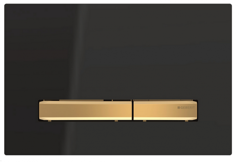 Geberit Sigma 50 NEW przycisk do stelaża WC UP320 czarny/mosiądz 115.672.DW.2