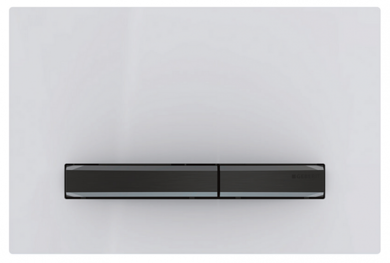Geberit Sigma 50 NEW przycisk do stelaża WC UP320 biały/czarny chrom 115.671.11.2