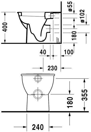 Duravit Darling New muszla stojąca HygieneGlaze biały alpin 2139092000